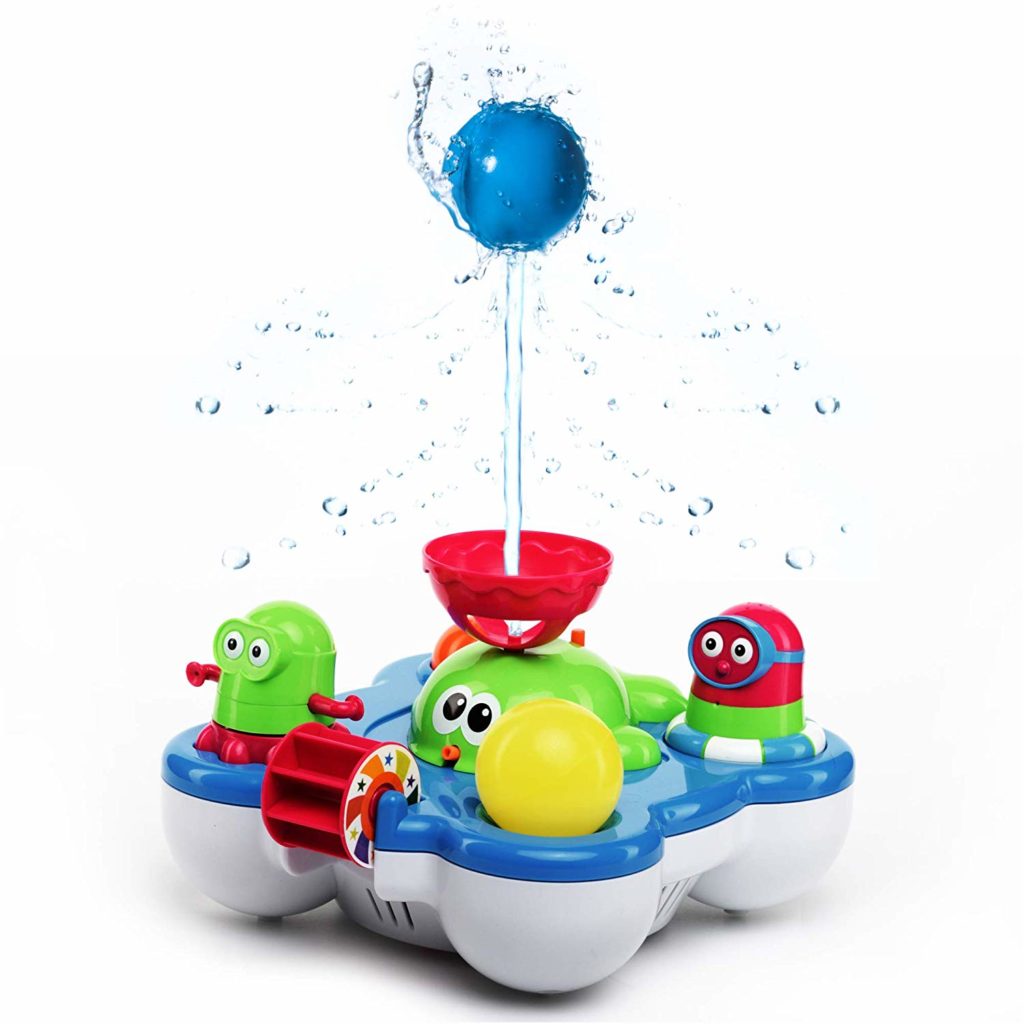 Baby Bath Toys for Kids - Whale Island Bathtub Toys - Best Baby Bath Toy Set - Bathtime Fun Tub Toys - Water Bath Toys with Bathtub Toy Organizer