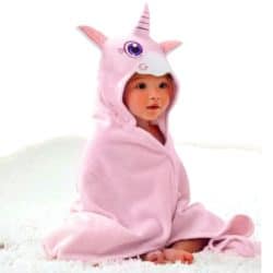 Baby Hooded Towel Upsimples Unicorn Baby Towels for Baby Girls 35 35 Inches Ultra Large 500GSM Super Soft Organic Bamboo Baby Towels for Baby Infant Toddler Baby Girl Shower Gift Photo Sho